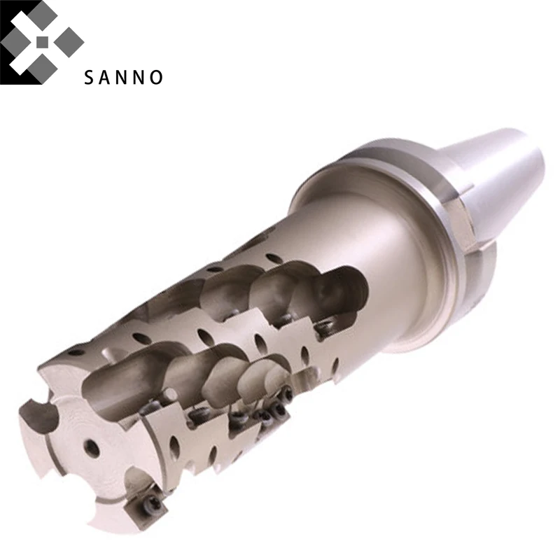 値段 BT50 荒刃先交換式スパイラルフライスカッターホルダー高効果的な原油フライスカッターヘリカルフライス工具ホルダー