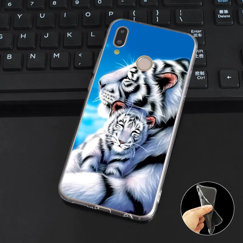 DREAMFOX M558 Тигр мягкий ТПУ силиконовый чехол для Huawei Honor 6a 6C 7X9 10 P20 P30 Lite Pro P Smart 2019 |