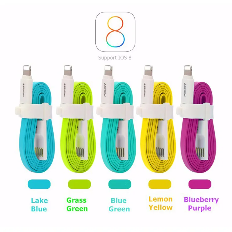 Pisen Micro USB Cable For iPhone 7 6 6S plus 6s 5 5s SE iPad 3 4 Air 2 Mini Mobile Phone Cables | Мобильные телефоны и