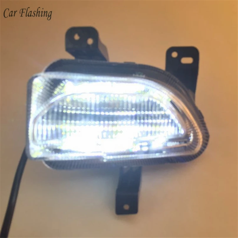 2 шт. Стайлинг автомобиля для Jeep renegade 2015 2016 2017 2018 светодиодный DRL дневные ходовые