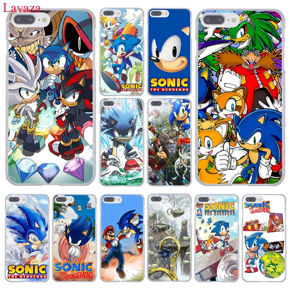 Жесткий чехол для телефона Lavaza Sonic the Hedgehog Series для iPhone XR XS X 11 Pro Max 10 7 8 6 6S 5 5S SE 4S 4