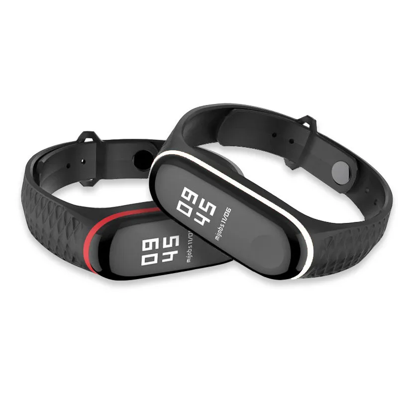 Прямая поставка 10 шт. для mi Band 4 xiaomi ремешок два цвета ремешок для xiaomi mi band 3 и оба для mi band 4