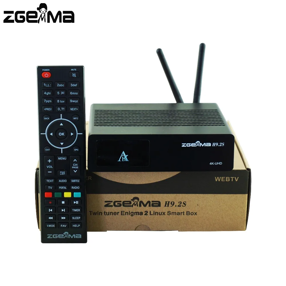 ТВ приставка 2 шт./лот ZGEMMA H9.2S 4K UHD операционная система Linux E2 H.265/HEVC QT Stalker