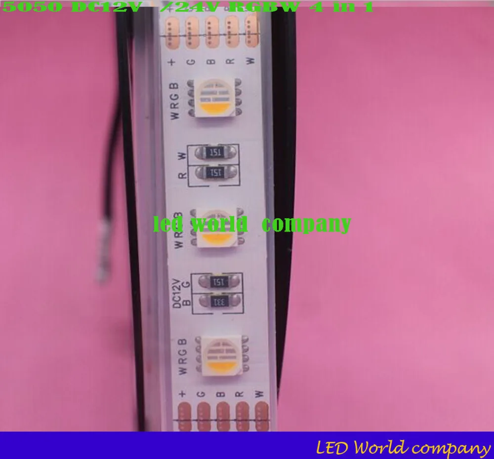 4 в 1 RGBW Светодиодная лента 5050 DC12V/24 V гибкий светодиодный свет RGB + белый/RGB теплый