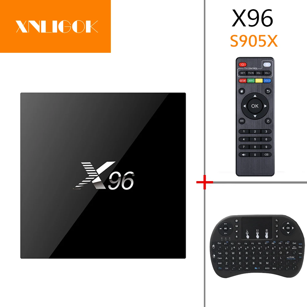 2018 Горячая X96 ТВ коробка Android 7 1 Смарт 1G/8G 2G/16G Amlogic S905X четырехъядерный Marshmallow WIFI HD 2