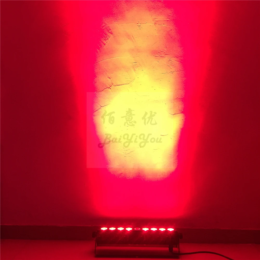 2 шт./лот 9x18 W 6IN1 светодиодный отдельных Управление Powercon настенный льющегося света Прямоугольный светильник RGBAW+ UV Красочные Мыть фон экран для помещений