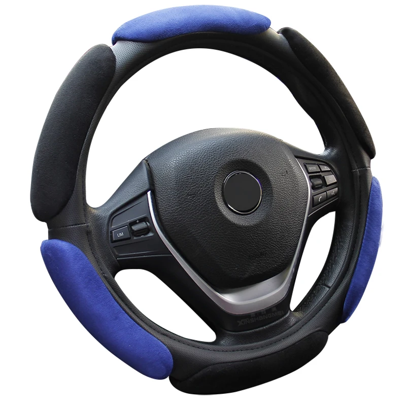 3D нескользящий чехол рулевого колеса автомобиля Флокирование Clothcar оплетка