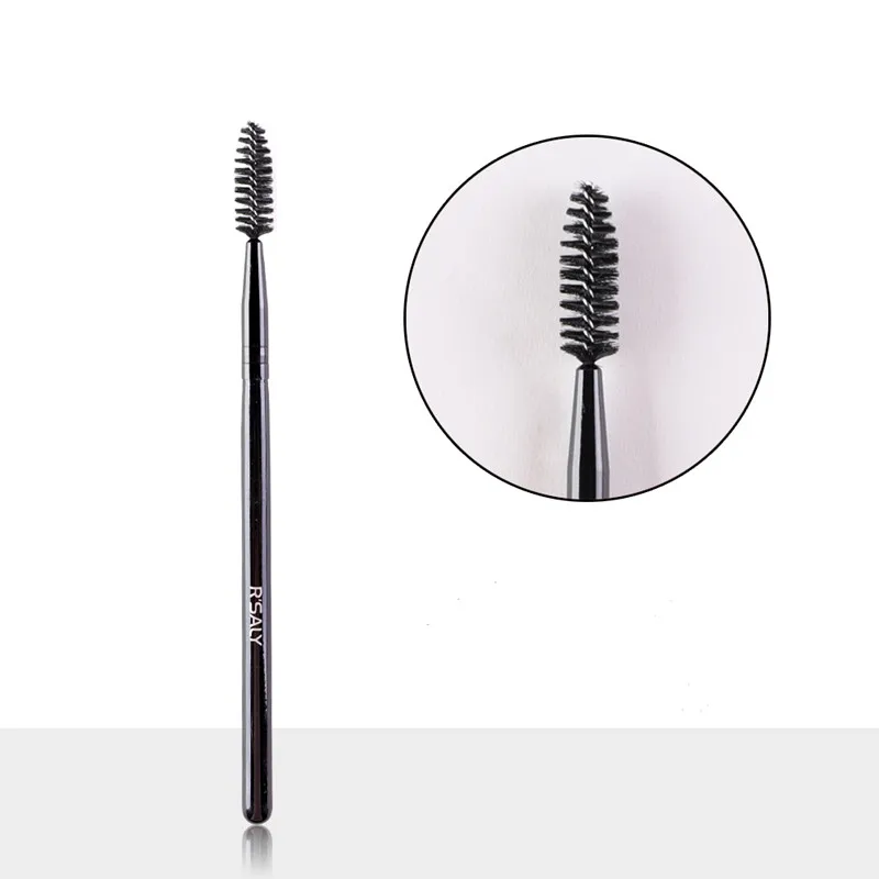 

Eyes Makeup Brushes, Wood Handle Eyebrow Eyelashes Brushes, Extension Eyelash Mascara Applicator