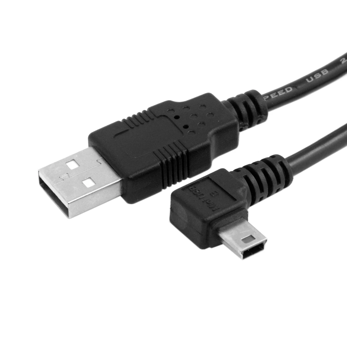 Кабель для передачи данных CableCC 5pin Mini USB тип в левый угол 90 градусов на 2 0 A папа 5 м |
