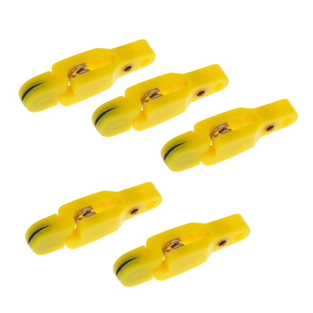 Adjustable 4/5/6/8/10 Pcs Snap Weight Line Leader Release Clip Downrigger Outrigger Power Grip Release Clips Kit Fishing Tools