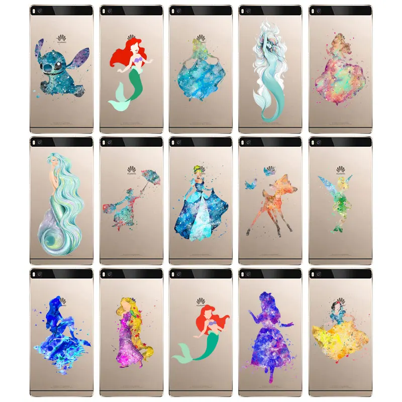 DREAMFOX L066 Mermaid Soft TPU Silicone Case Cover For Huawei P8 P9 P10 Lite Plus 2017 Honor 8 Pro 9 6X |