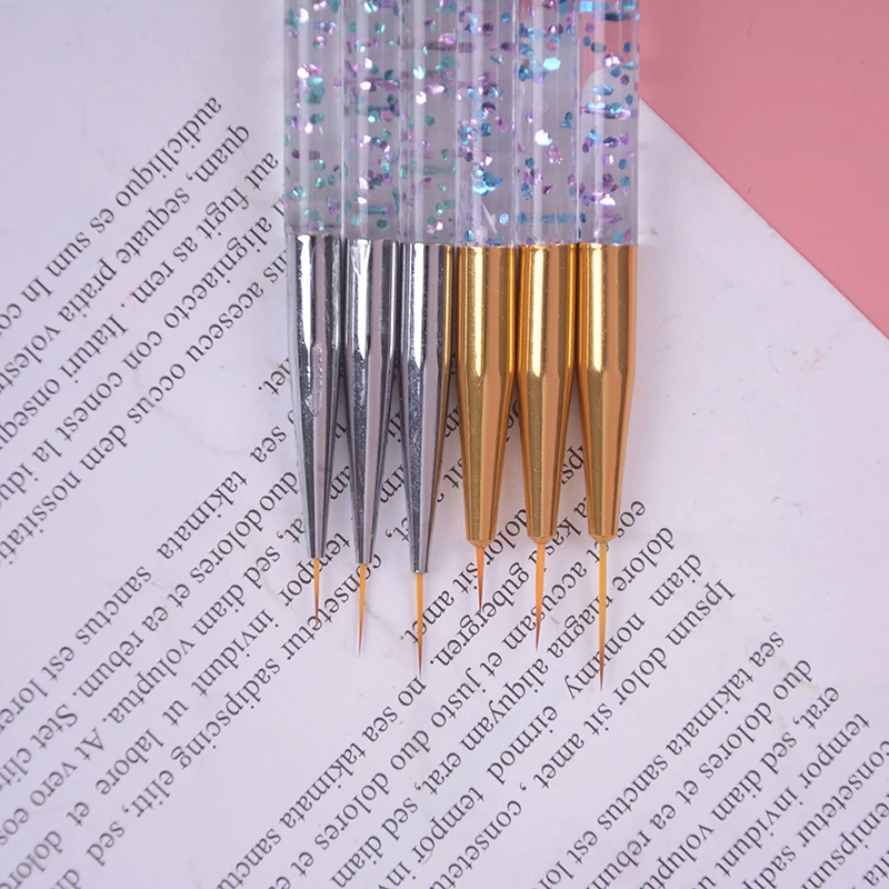 3 шт./компл. кисть для подводки ногтей Рисование линий сетка акриловая ручка