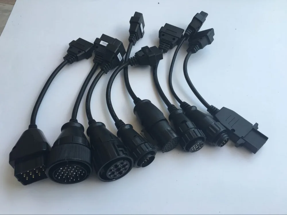 Лучшая цена, кабели для грузовиков для OBDIICAT-CDP Pro OBD2 OBDIIcat-150 TCS, полный комплект 8 шт., кабели для грузовиков, диагностический инструмент, соединительный кабель