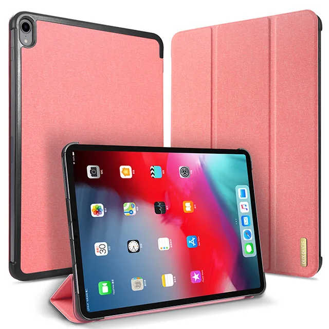 Pink DUX DUCIS из искусственной кожи чехол для ipad Pro 11 Магнитная подставка умный чехол для ipad Pro 11 дюймов A80 защитный стол Funda - Цвет: Pink