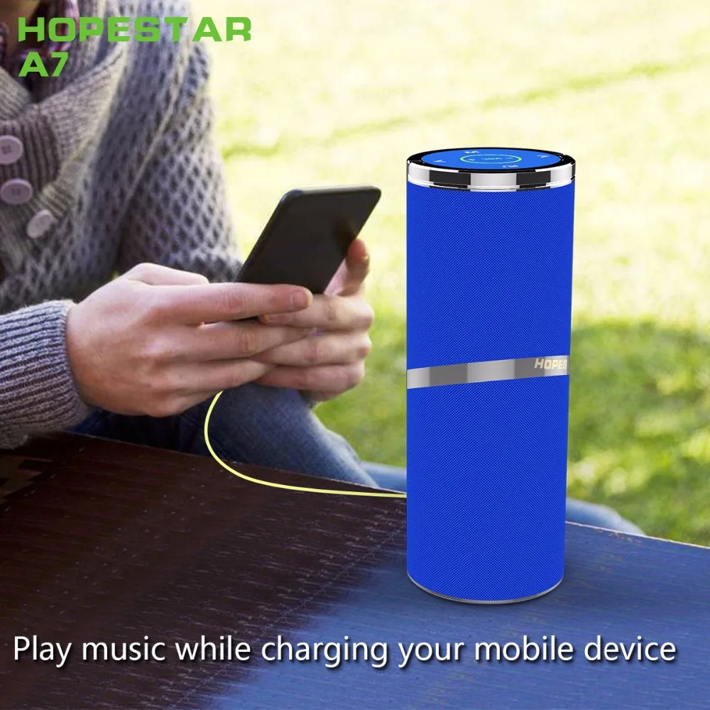 Hopestar A7 портативная ручка Bluetooth динамик беспроводной громкий динамик Саундбар двойной бас MP3 стерео Поддержка USB динамик s FM AUX