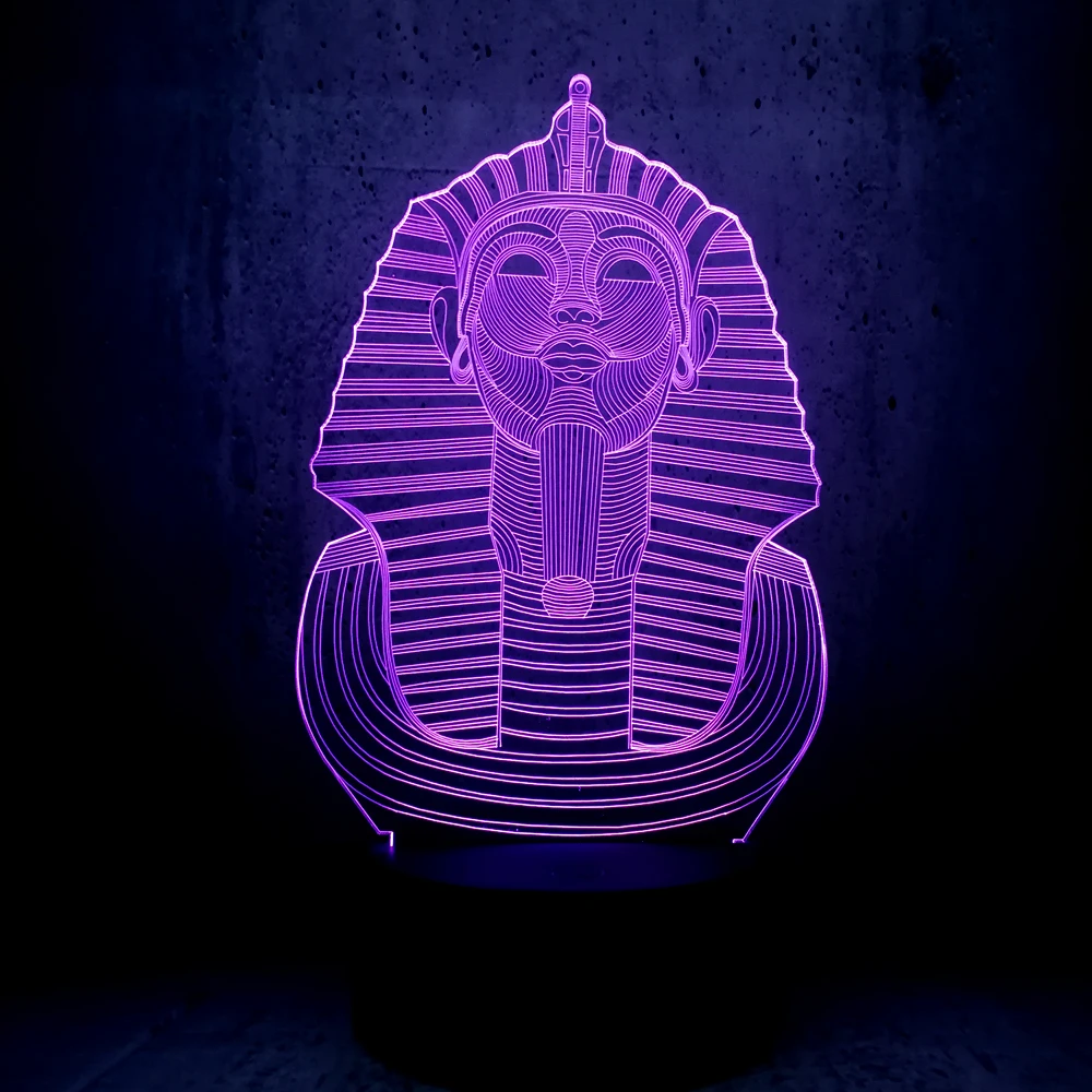Новый 3d Сфинкс Usb Rgb Светодиодный Ночник светильник многоцветный меняющийся