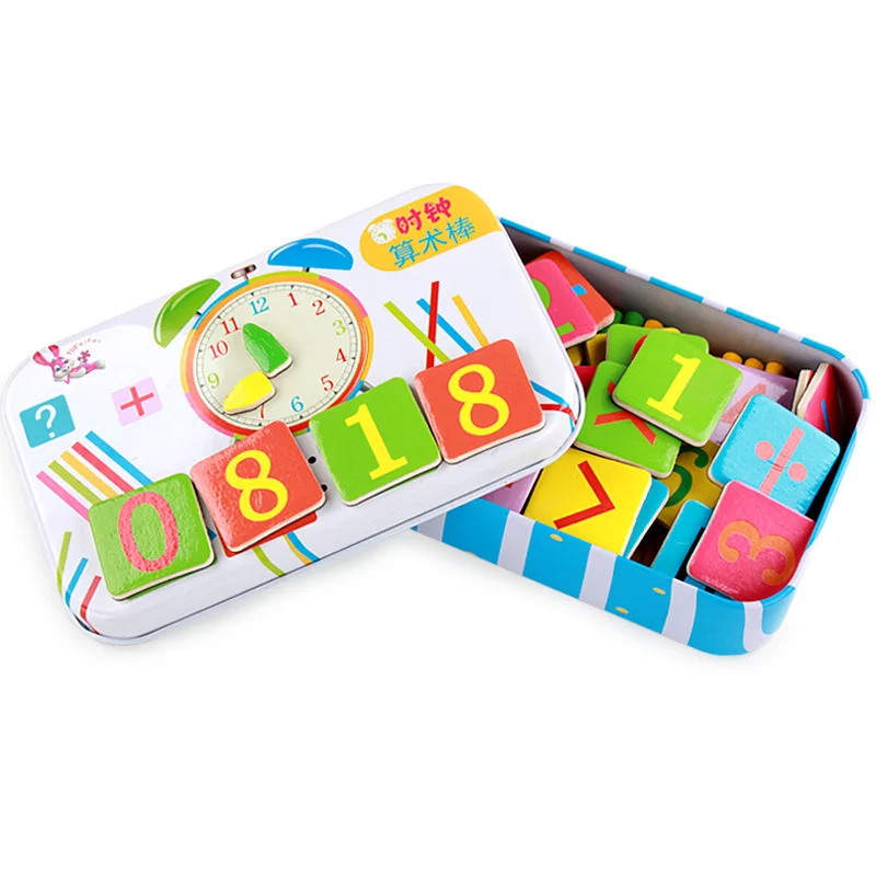 

Iron Box Arithmetic Bar Educational Toys Children Kindergarten Mathematics Digital Stick Arithmetic Early Education Teaching Aid