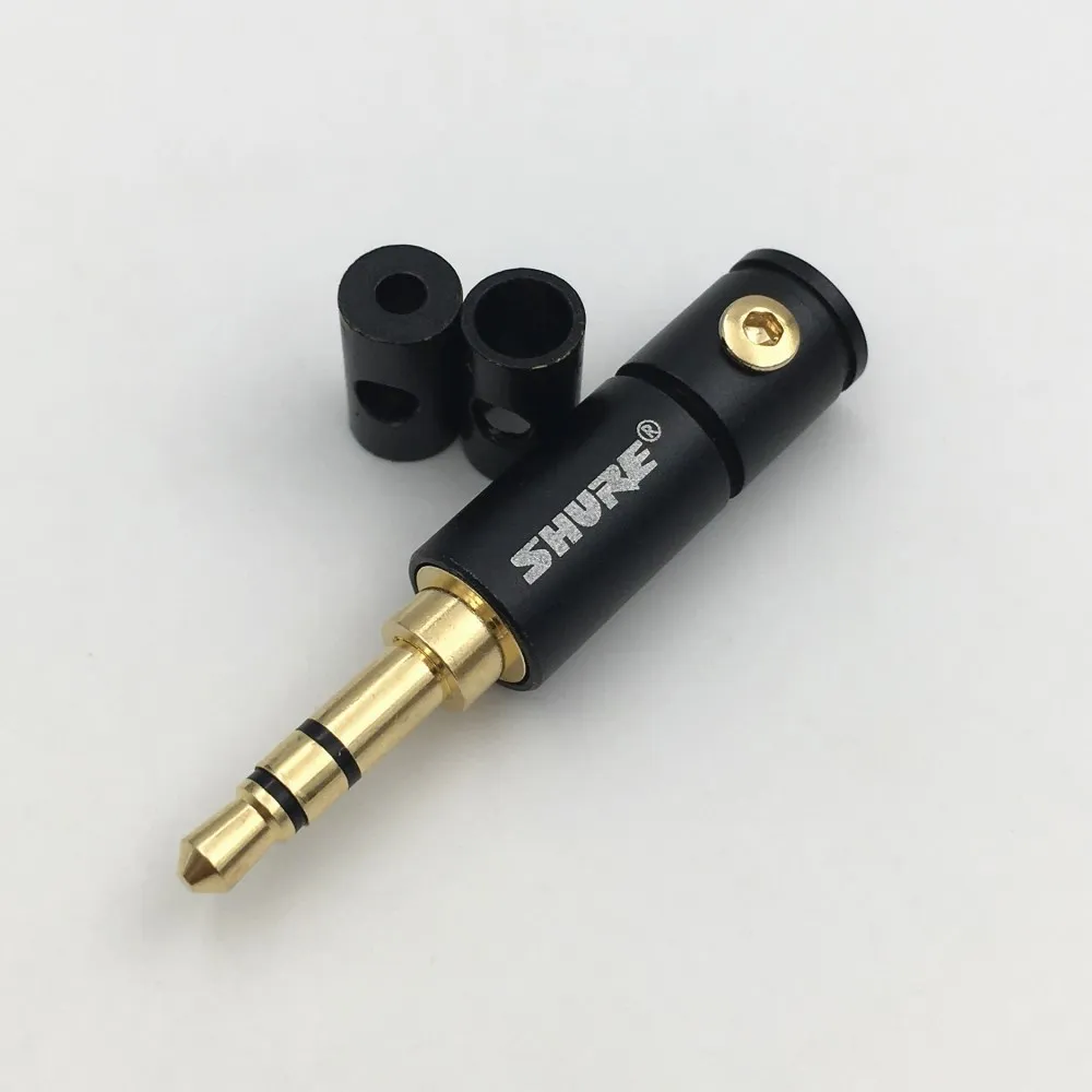 3.5mm 3 Pole 10 шт. 2,5/3,5 мм 3/4 полюса стерео штекер Jack 2,5 мм 3,5 мм аудио разъем DIY припоя адаптер для Shure 2 мм 4 мм 6 мм кабель - Цвет: 3.5mm 3 Pole