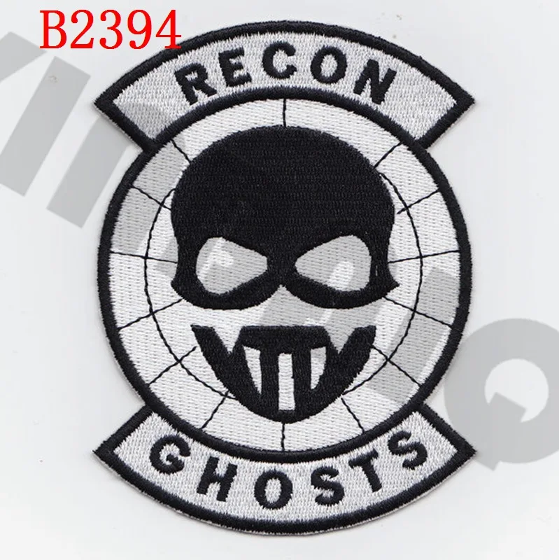 Вышивка патч NSWDG DEVGRU Seal Team 6 Ghosts Recon боевой дух тактический военный - Цвет: B2394 White