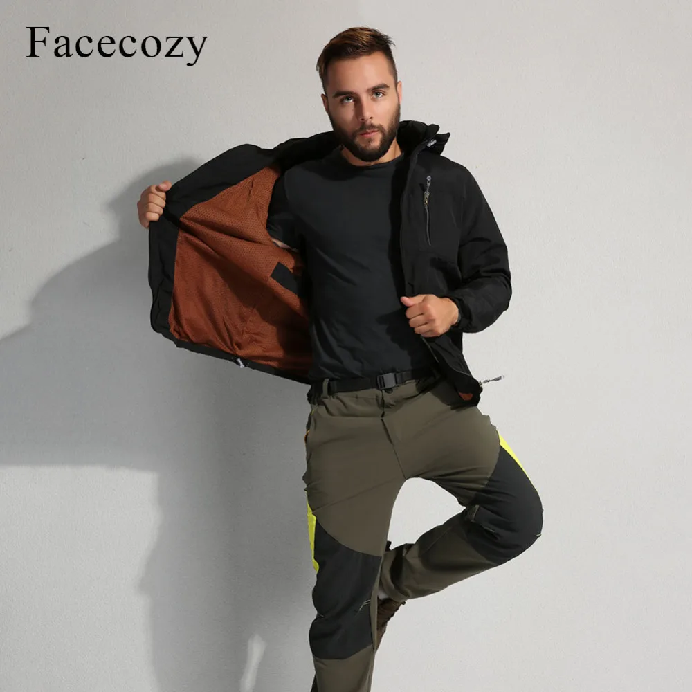 Facecozy мужские водонепроницаемые походные куртки один слой тонкая весенне летняя
