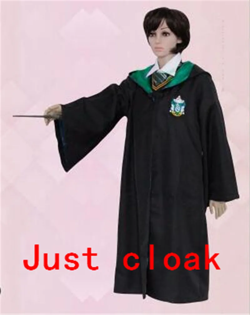 Slytherin 5 Детские халаты для взрослых, плащи, галстуки, шарфы, кепки, Маскарадные костюмы, Гриффиндор, шляпы Ravenclaw, мантия, Слизерин, Хаффлпафф, шарфы для мужчин и женщин - Цвет: Slytherin 5