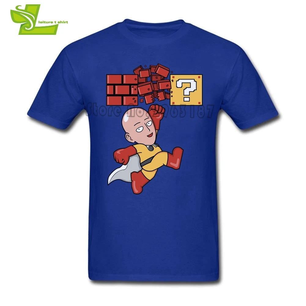 Mario One Punch Man Футболка для мужчин с коротким рукавом крутые футболки новейшего