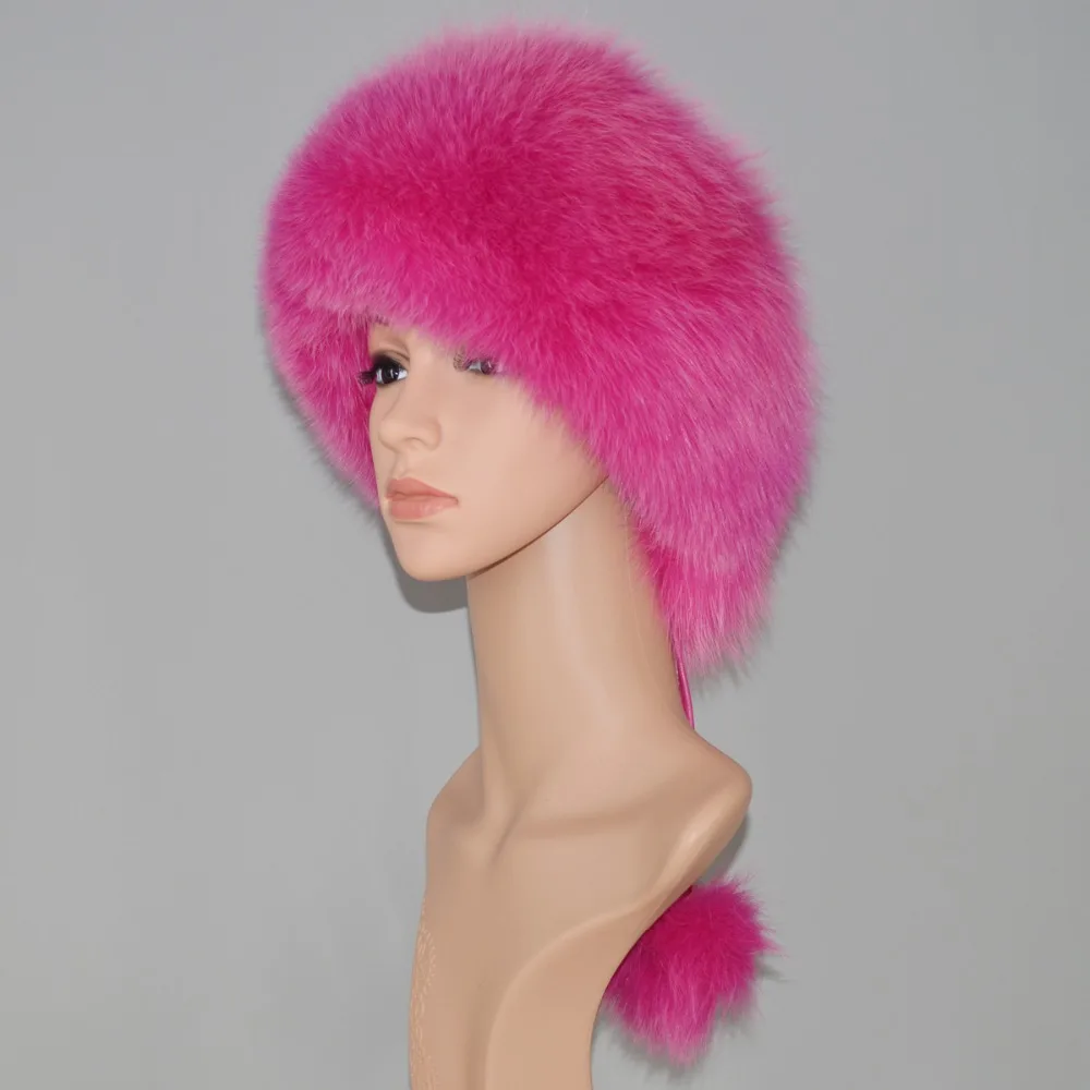 Горячая Новый стиль качество класса люкс Русская зима из натурального меха лисы