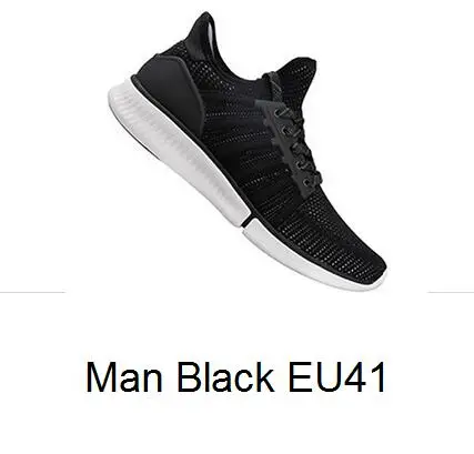Man black EU41 Xiaomi Mijia спортивная обувь, кроссовки высокого качества профессиональная Мода IP67 Водонепроницаемый без смарт-чипа - Цвет: Man black EU41