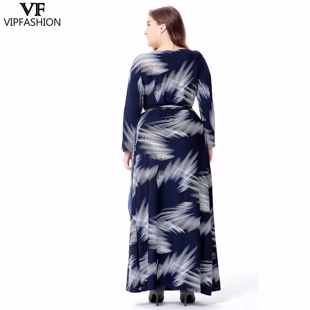 Женское Повседневное платье с принтом VIP FASHION летнее до щиколотки глубоким v