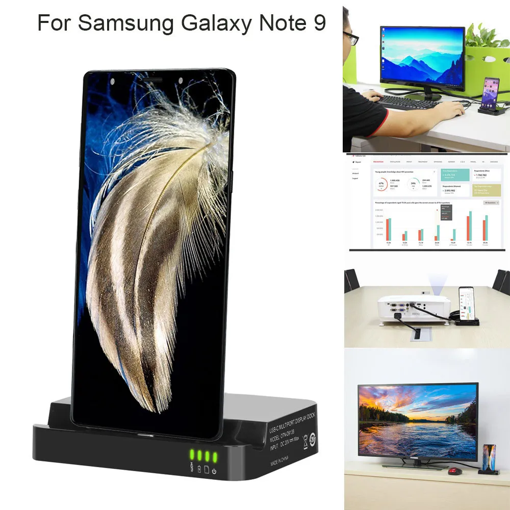 100% абсолютно новая портативная станция HDMI Dex настольное расширение зарядная док