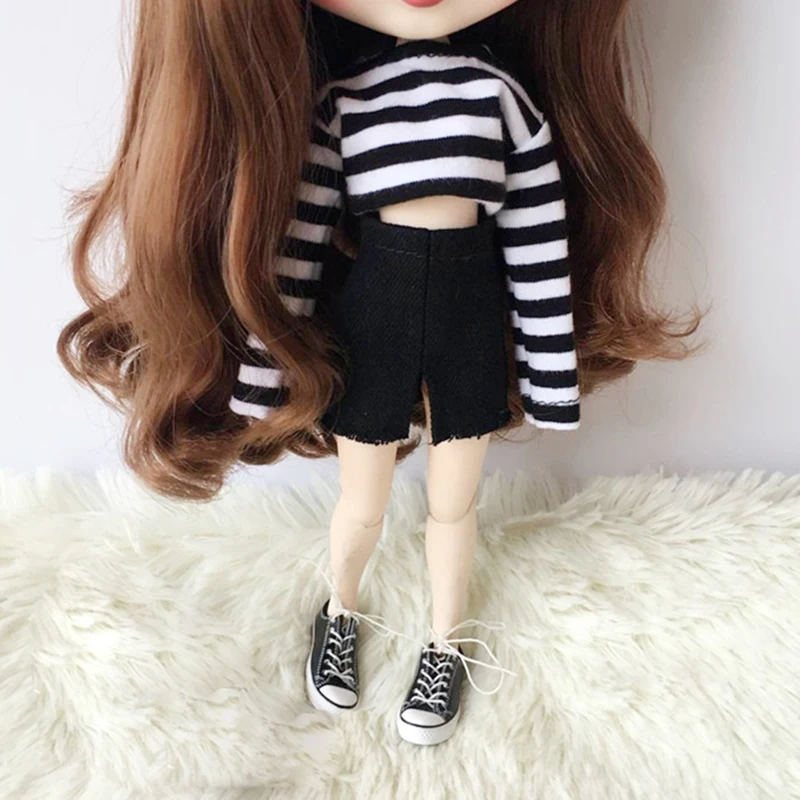 1 пара 4,5 см 1/6 кукла Blyth кроссовки спортивная обувь подходит для Azone Pullip парусиновая обувь кукла Фигурка аксессуары детские игрушки подарок
