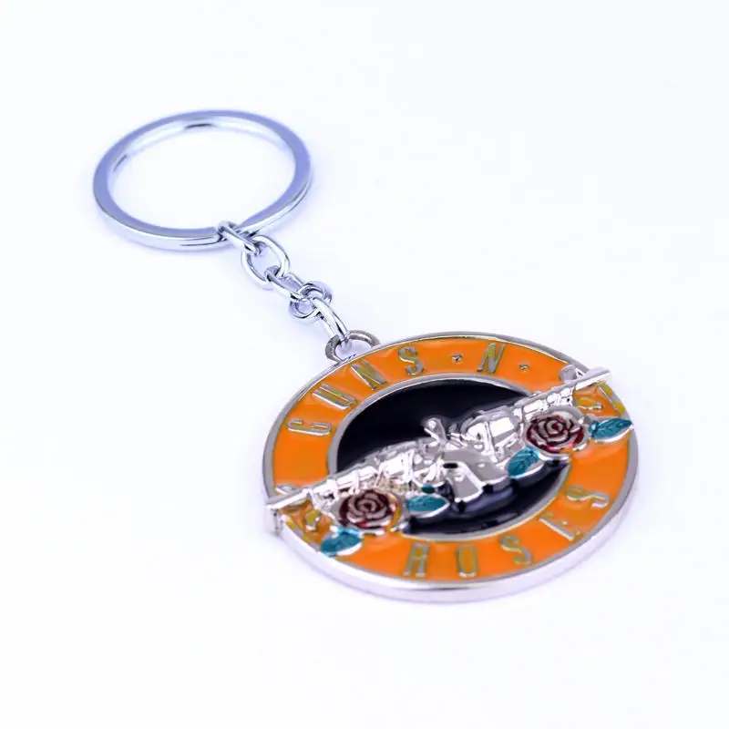 Мода музыкальная группа НРГ Пистолеты n' Roses брелок металлический Брелоки для
