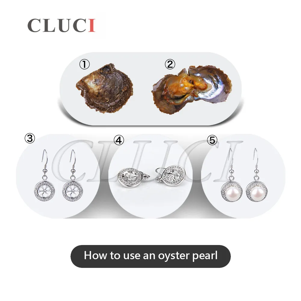 CLUCI 20 шт. 6-7 мм круглый жемчуг Akoya в устрицах естественное желание двойные