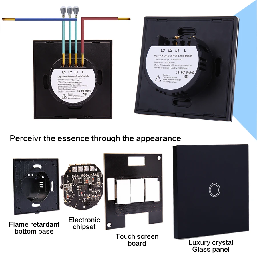Отеля vhome пролегает РФ 433 мГц Беспроводной Дистанционное управление + ЕС/UK