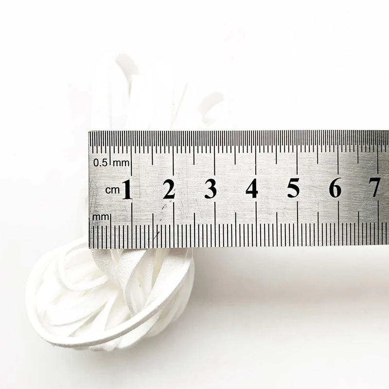 Плоский шнур из искусственной замши корейский вельветовый кожаный белая веревка