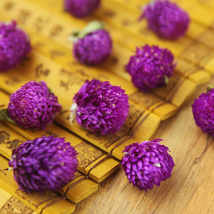 Фиолетовый Gomphrena globosa бутоны естественным образом высушенный цветок, прессованные цветы DIY День рождения/Рождество/офис украшения аксессуары 20 шт