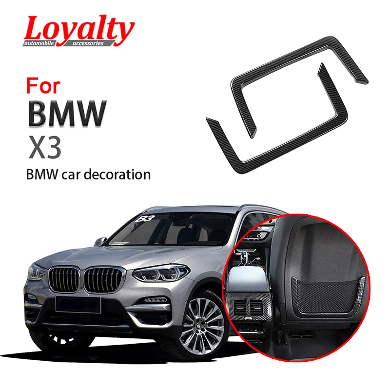 Лояльности для BMW X3 2018 2019 передняя спинка сиденья сетчатый карман украшения рамка