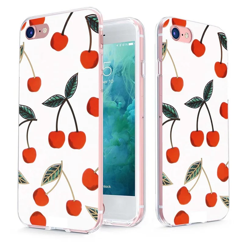 MLCRIYG Soft Phone Case For iPhone 6 6S Plus 7 7Plus 8Plus X TPU Colorful Landscape Flower Flora Pattern Fundas C059 |