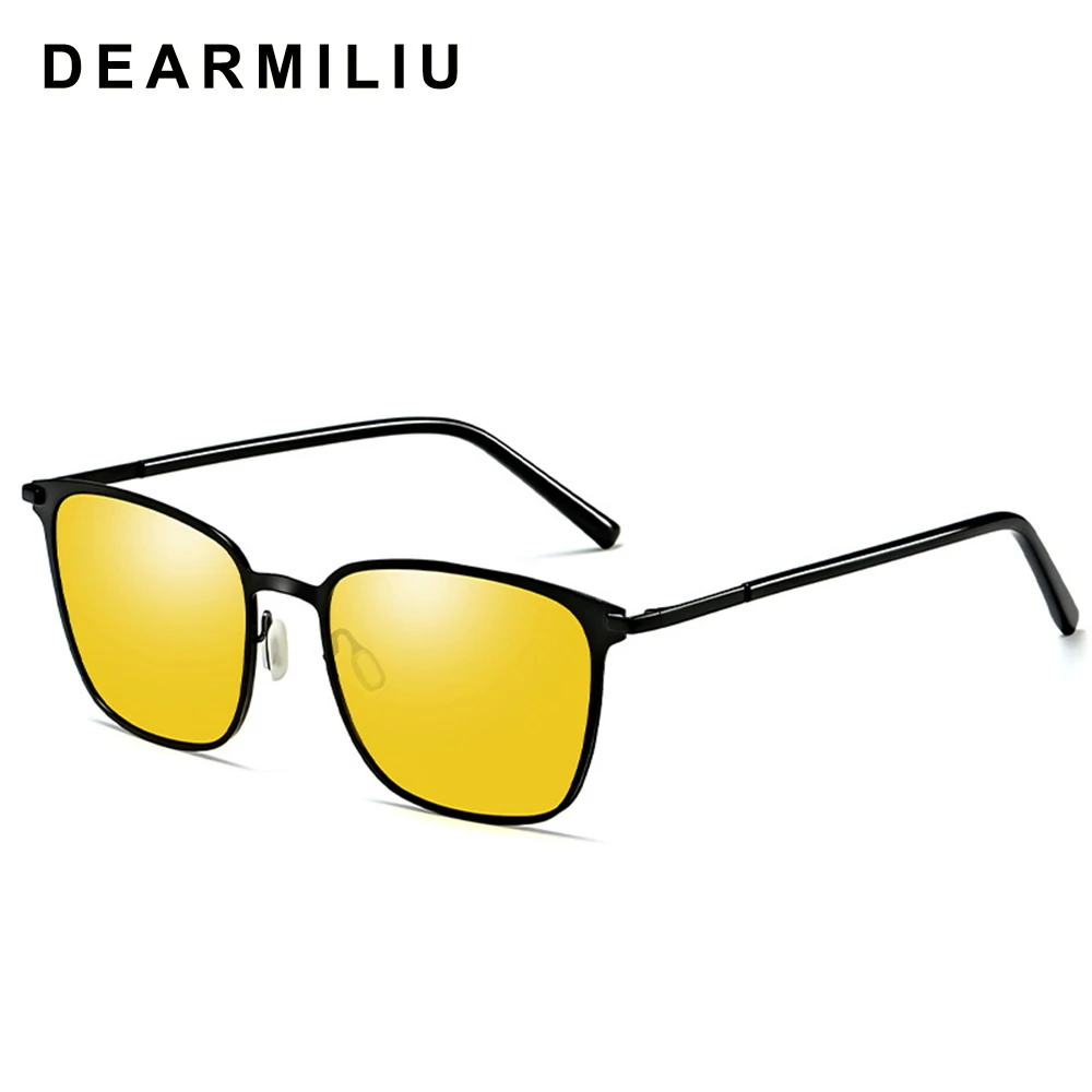 Мужские поляризационные солнцезащитные очки DEARMILIU винтажные зеркальные для