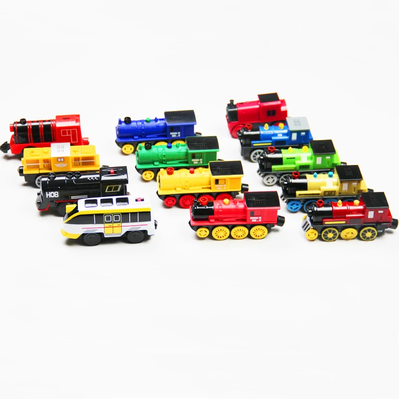 Магнитный Электрический локомотив подходит для деревянных игрушек Brio и