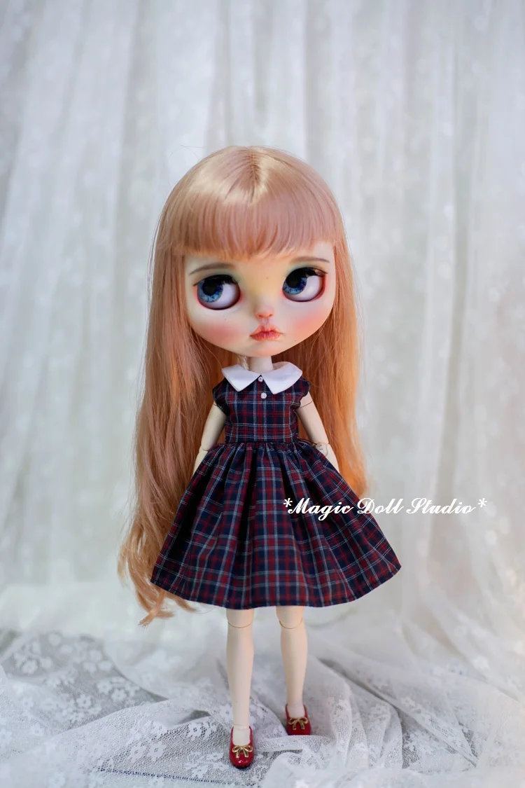 [MG688] Новинка года Neoblythe куклы наряды# черный жилет в сетку платье для Neoblythe Azone OB24 куклы в розницу