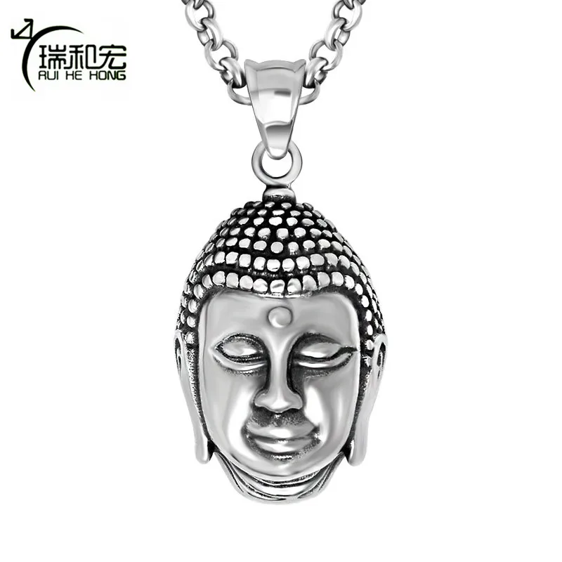 Цепочка Из Нержавеющей Стали с подвеской шася Мани Будда ожерелье в народном