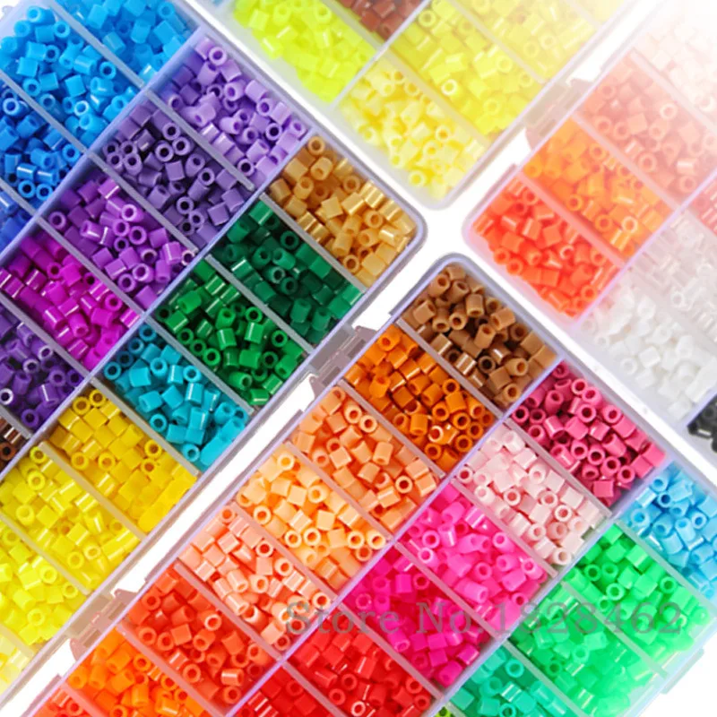 24 цвета Perler Beads 13000 шт набор коробок 2 6 мм Хама бисер для детей Развивающие