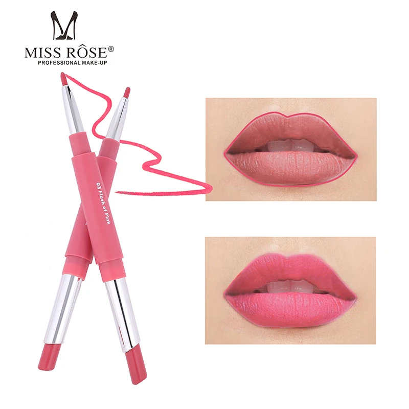 Miss rose double ended lipstick pencil waterproof long lasting batom sexy red lip liner makeup velvet matte tattoo pen MS127 |