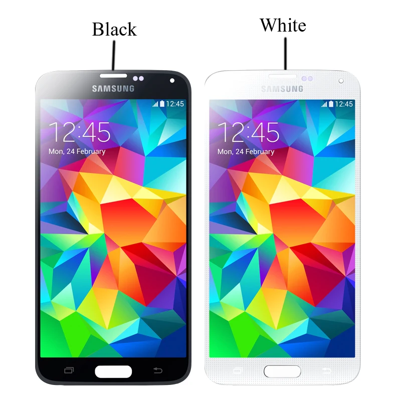 OLED качество 5 7 ''lcd для SAMSUNG Galaxy S5 lcd сенсорный экран i9600 G900 G900F G900M G900H SM G900F|Экраны