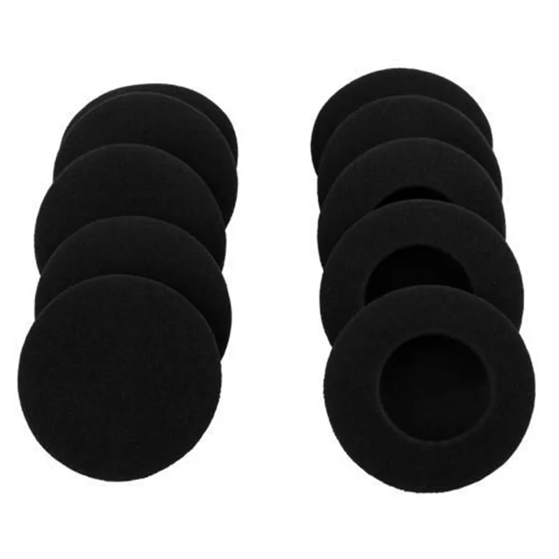 Черные телефонные наушники 5 см 10 шт |