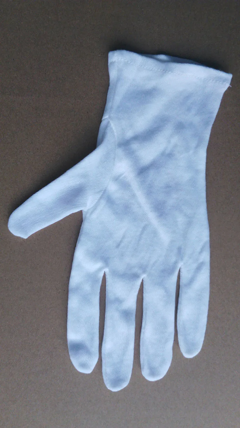 1 пара Аниме Черный дворецкий белый хлопок полный палец перчатки печатных w/Oddo