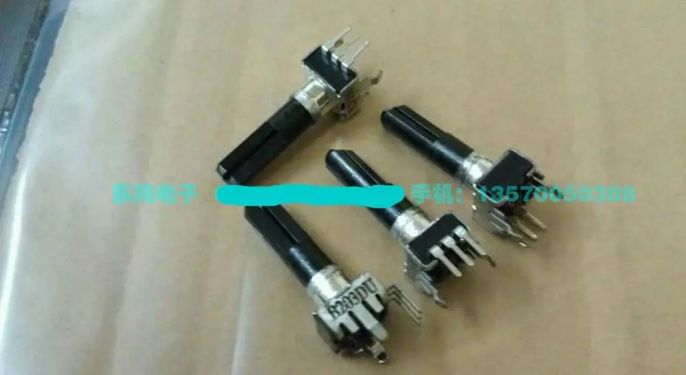 

2 шт./лот NOBLE R09 Тип потенциометра B203DU, B20K, 23 мм ось
