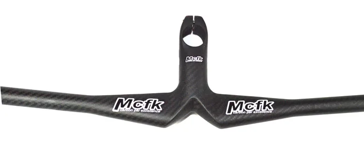 MCFK 3K углеродный руль MTB велосипед Интегрированный с стержнем 620/640/660/680/ 700 мм * 70/80/