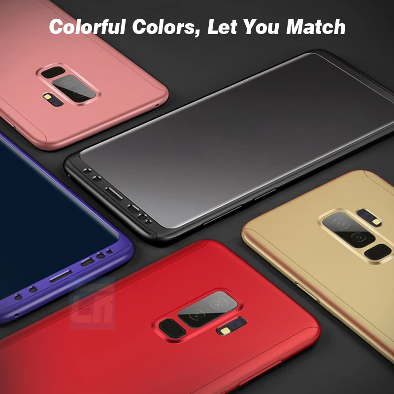 Роскошный 360 градусов полный защитный чехол для телефона Samsung Galaxy Note 9 8 S8 S9 S7 S6 Edge